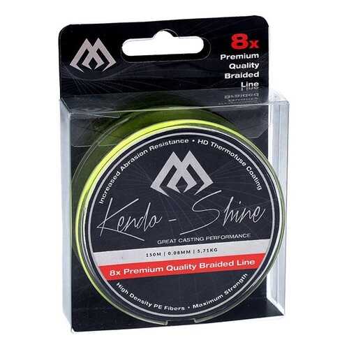 Шнур плетеный Mikado Kendo Shine 8-x HDPE 0,18 мм, 150 м, 17,81 кг yellow в Декатлон