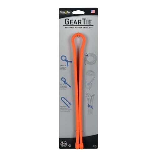 Набор хомутов Nite Ize Gear Tie 24 2 шт. Bright GT24-2PK-31 Orange в Декатлон