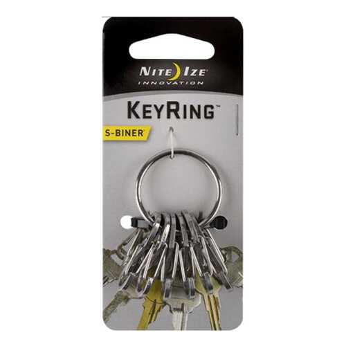 Набор карабинов Nite Ize S-Biner KeyRing Steel Stainless KRGS-11-R3 в Декатлон