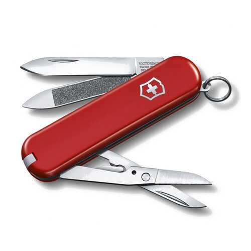 Мультитул-брелок Victorinox Executive 81 0.6423 65 мм красный, 7 функций в Декатлон