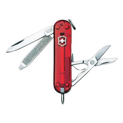 Мультитул-брелок Victorinox Signature 0.6225.T 58 мм красный, 7 функций в Декатлон