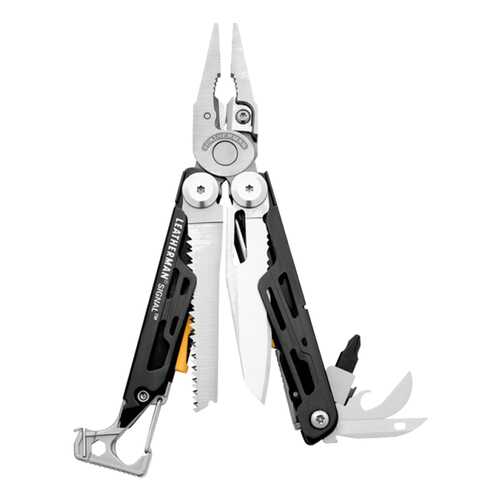 Мультитул Leatherman Signal 832265 черный/оранжевый, 19 функций в Декатлон