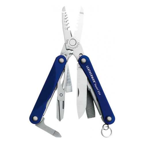 Мультитул Leatherman Squirt ES4 831239 55 мм синий, 9 функций в Декатлон