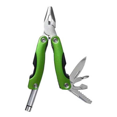 Мультитул Swiss+Tech P8 Metallic ST36000 69 мм зеленый, 8 функций в Декатлон