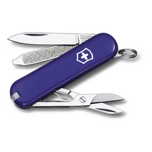 Мультитул Victorinox Classic 0.6223.2 58 мм синий, 7 функций в Декатлон