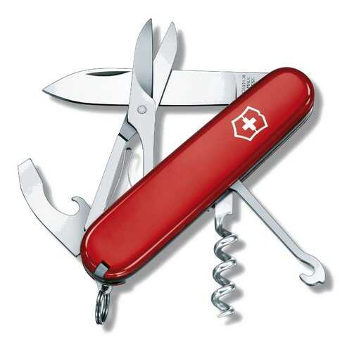 Мультитул Victorinox Compact 1.3405 91 мм красный, 15 функций в Декатлон