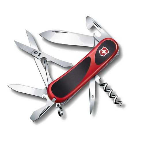 Мультитул Victorinox Evolution 2.3903.C 85 мм красно-черный, 14 функций в Декатлон