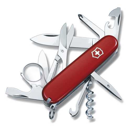 Мультитул Victorinox Explorer 1.6703 91 мм красный, 16 функций в Декатлон