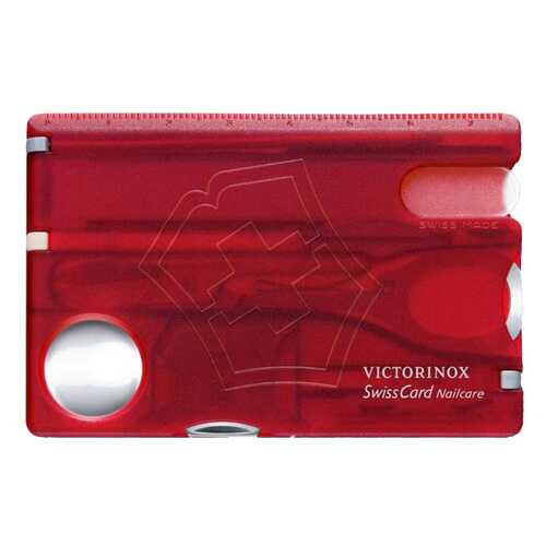 Мультитул Victorinox SwissCard Nailcare 0.7240.T 82 мм красный, 13 функций в Декатлон