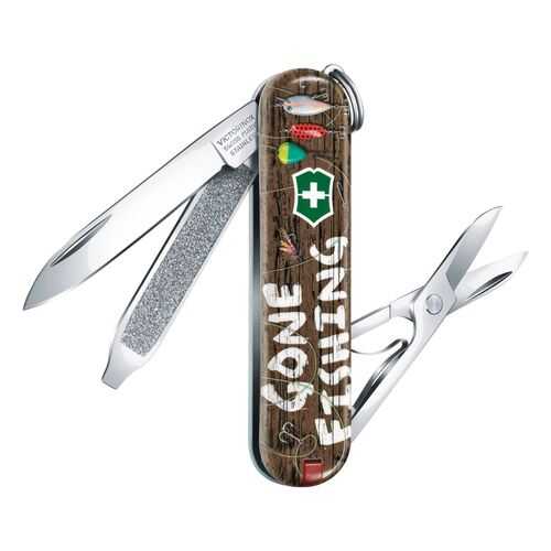 Нож брелок VICTORINOX 0.6223.L2005 Gone Fishing - Рыбалка в Декатлон