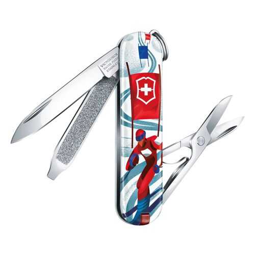 Нож брелок VICTORINOX 0.6223.L2008 Ski Race - Лыжная гонка в Декатлон