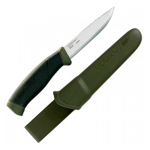 Нож Morakniv Companion MG (C), углеродная сталь, цвет хаки в Декатлон