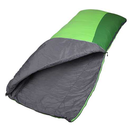 Спальный мешок одеяло Veil 120 Primaloft зеленый/лайм 215x97 в Декатлон