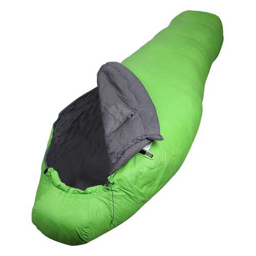 Спальный мешок пуховый Adventure Comfort лайм 240x90x60 в Декатлон