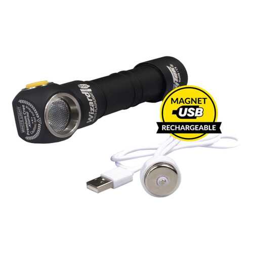 Туристический фонарь ArmyTek Wizard XP-L V3 USB F00605SW черный, 6 режимов в Декатлон