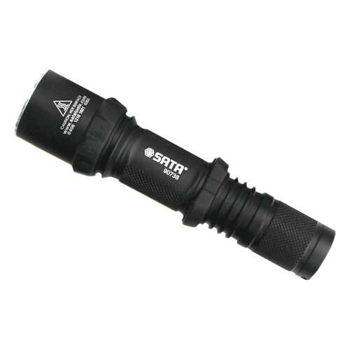 Туристический фонарь Sata Aluminum LED Cree 90738 черный, 1 режим в Декатлон