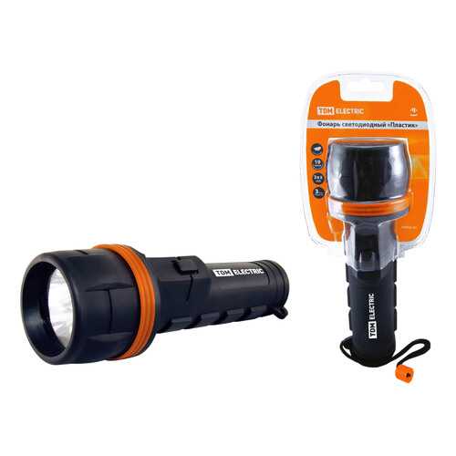 Туристический фонарь TDM Electric Пластик SQ0350-0015 черный, 1 режим в Декатлон