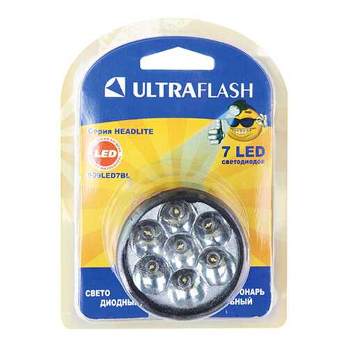 Туристический фонарь Ultraflash 909 LED7BL черный, 1 режим в Декатлон