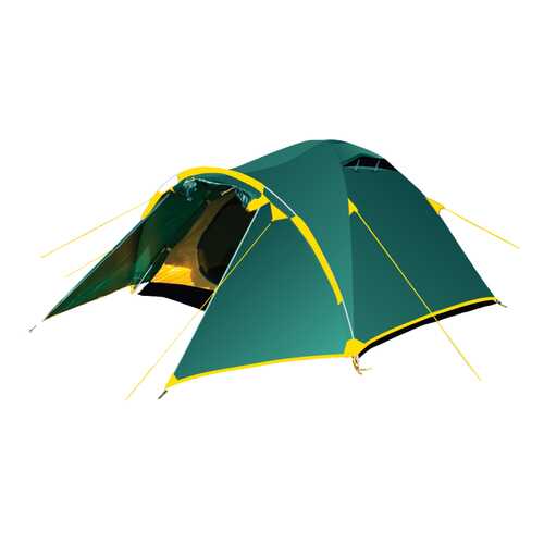 Палатка Tramp Lair четырехместная зеленая/желтая в Декатлон