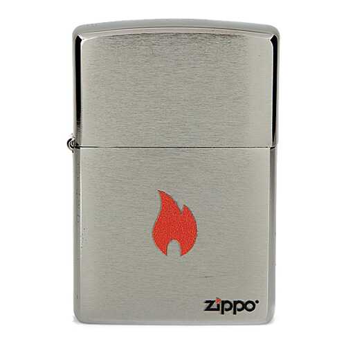 Зажигалка Zippo №200 Flame Brushed Chrome в Декатлон