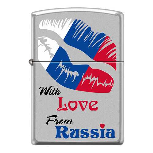 Зажигалка Zippo 205 With Love From Russia Satin Chrome в Декатлон