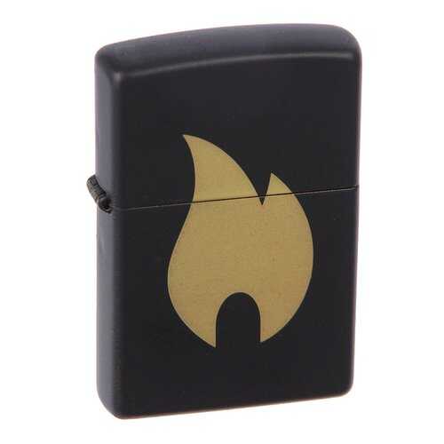 Зажигалка Zippo 218 Flame Chromed Black Matte в Декатлон