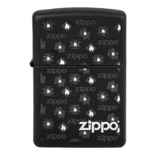 Зажигалка Zippo №218 White Flames Black Matte в Декатлон