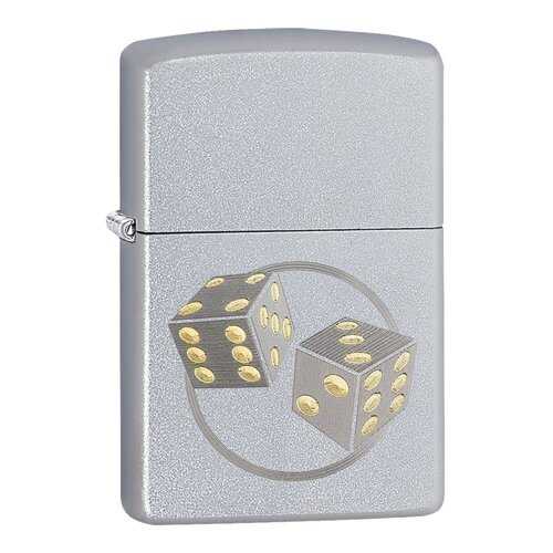 Зажигалка Zippo Dice Engraved Satin Chrome в Декатлон