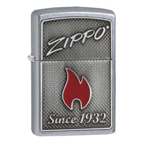 Зажигалка Zippo Flame Since 1932 Emblem Street Chrome в Декатлон