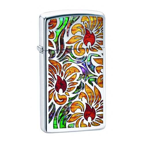 Зажигалка Zippo Fusion Floral Design High Polish Chrome в Декатлон