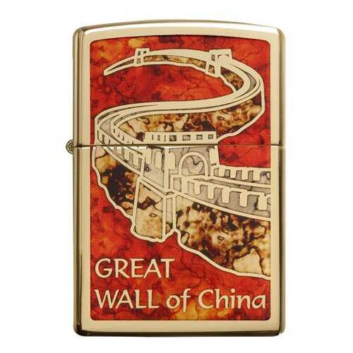 Зажигалка Zippo Great Wall of China High Polish Brass в Декатлон