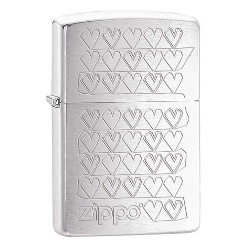 Зажигалка Zippo Hearts 28788 Satin Chrome в Декатлон