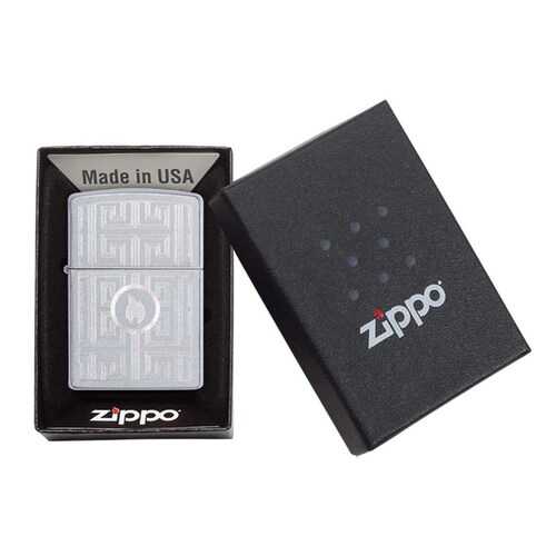 Зажигалка Zippo Labyrinth Satin Chrome в Декатлон