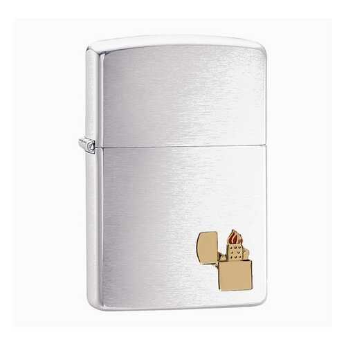 Зажигалка Zippo Lighter Emblem 29102 Brushed Chrome в Декатлон