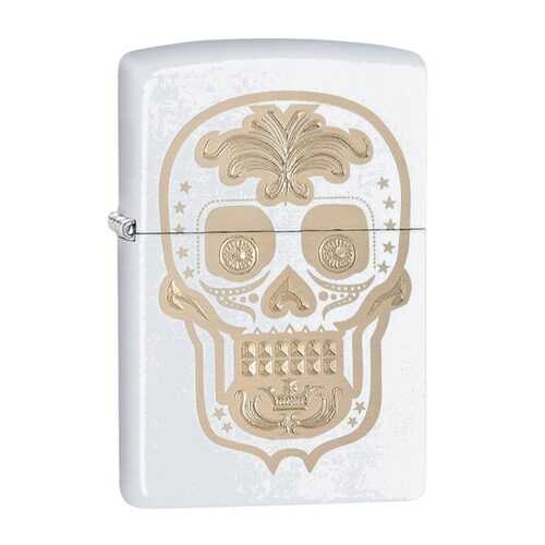 Зажигалка Zippo Sugar Skull Design White Matte в Декатлон