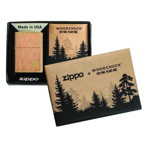 Зажигалка Zippo Woodchuck Brushed Brass в Декатлон