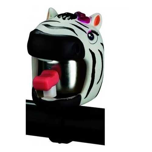 Велосипедный звонок Crazy Safety Zebra белый/черный в Декатлон