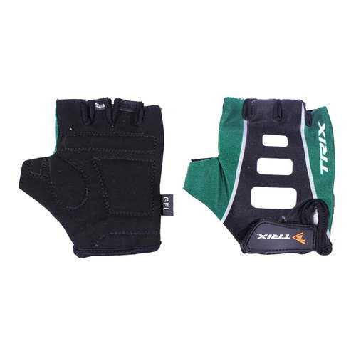 Велосипедные перчатки Trix LCL-K-65110, green, 8,5 в Декатлон