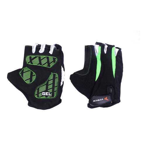 Велосипедные перчатки Trix SP-1002, green, 8,5 в Декатлон