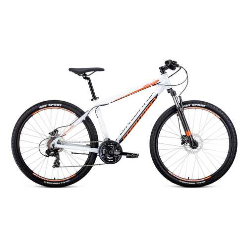 Велосипед Forward Apache 27,5 3.0 disc 2020 21 white/orange в Декатлон