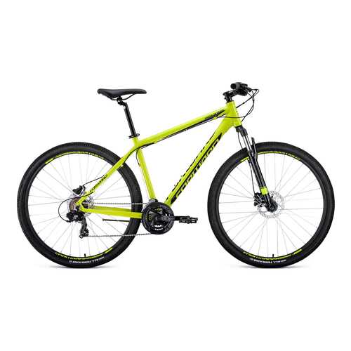 Велосипед Forward Apache 29 3.0 disc 2020 21 green yellow/желтый в Декатлон