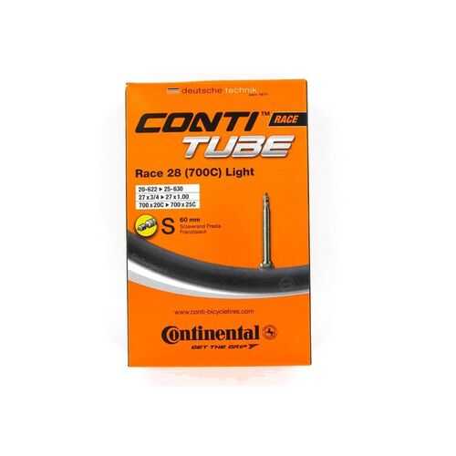 Камера 28 700х20-25mm Continental Race Light 28 вело нип.60mm (80гр) (01818310000) в Декатлон