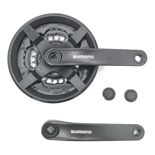 Шатун Shimano Tourney TY301 150мм 42/34/24 с защитой черный б/уп AFCTY301K244CL в Декатлон