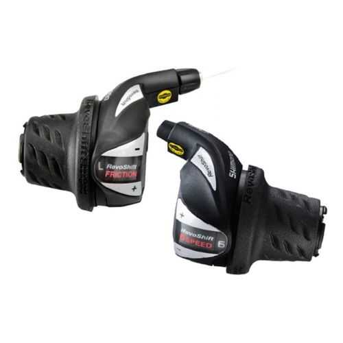 Шифтер Shimano Tourney RS36 лев/пр, 3(Frict)x6ск), тр.+оплетк ESLRS36P6FA в Декатлон