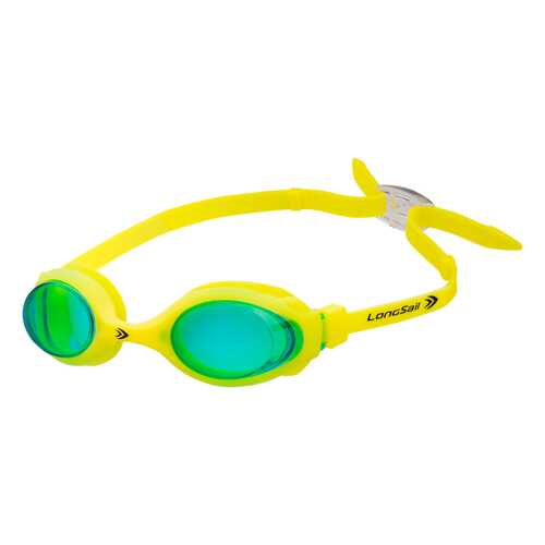 Очки для плавания LongSail Kids Marine L041020, зеленый/желтый в Декатлон