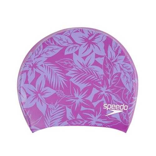 Шапочка для плавания Speedo Hair Cap Printed pink в Декатлон