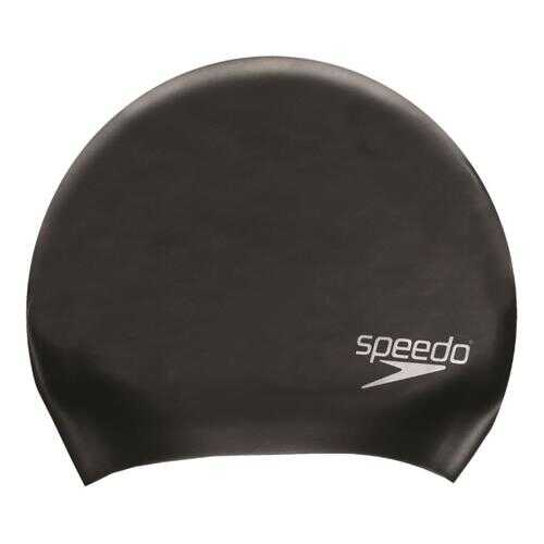 Шапочка для плавания Speedo Long Hair Cap 8-06168 черная (0001) в Декатлон