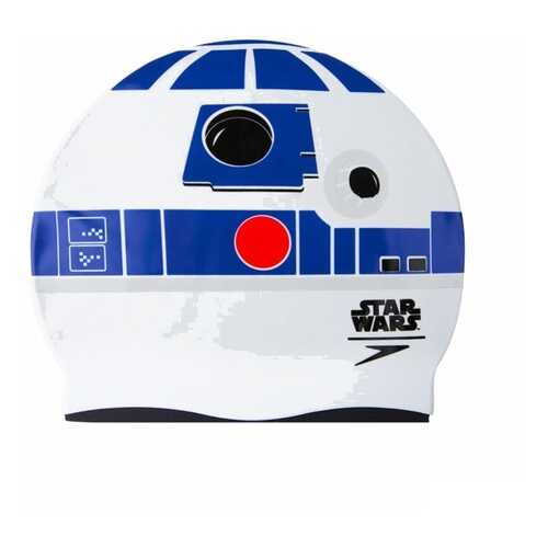 Шапочка для плавания Speedo Star Wars R2-D2 Junior Slogan Cap C631 white в Декатлон