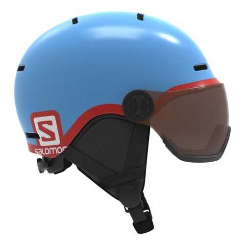 Горнолыжный шлем Salomon Grom Visor 2019 blue, S в Декатлон