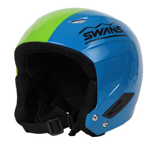 Горнолыжный шлем Swans HMR-70 2015 blue/lime, One Size в Декатлон